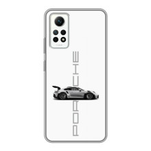 Чохол з авто Порше для Xiaomi Redmi Note 12 Pro (4g) – білий порше