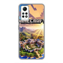 Чехол с картинками Майнкрафт для Редми Нот 12 Про (4G) – Minecraft