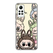 Чехол с Лабубу на Xiaomi Redmi Note 12 Pro (4g) – Коллаж Лабубу