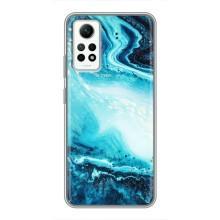 Мраморный чехол на Xiaomi Redmi Note 12 Pro (4g) (VPrint) (Голубой мрамор)
