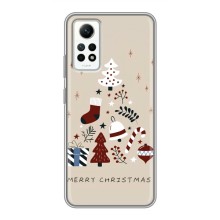 Рождественские Чехлы для Xiaomi Redmi Note 12 Pro (4g) (VPrint) (Merry Christmas)