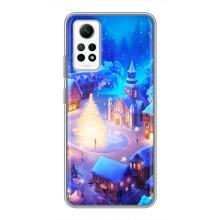 Рождественские Чехлы для Xiaomi Redmi Note 12 Pro (4g) (VPrint) (Рождественский город)