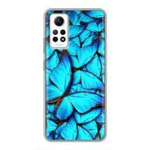 Силиконовый бампер с картинкой животных для Xiaomi Redmi Note 12 Pro (4g) (Крылья бабочек)