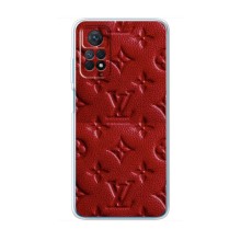 Текстурный Чехол Louis Vuitton для Редми Нот 12 Про (4g) (Красный ЛВ)