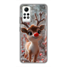 Яркий чехол для Xiaomi Redmi Note 12 Pro (4g) с Зимними Оленятами