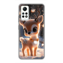 Яркий чехол для Xiaomi Redmi Note 12 Pro (4g) с Зимними Оленятами (Оленёнок)