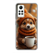 Печатный чехол «Зверята с кофе» для Xiaomi Redmi Note 12 Pro (4g) – Песик с кофе