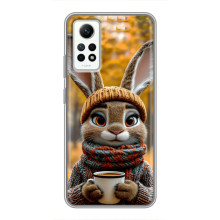 Печатный чехол «Зверята с кофе» для Xiaomi Redmi Note 12 Pro (4g) – Зайчик с кофе