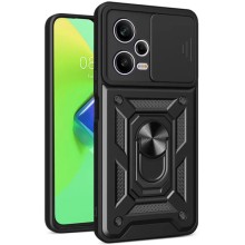 Ударопрочный чехол Camshield Serge Ring для Xiaomi Redmi Note 12 Pro+ 5G (Черный)