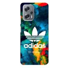 Чохли Адидас для Xiaomi Redmi Note 12 Pro Plus (AlphaPrint) (Яскравий Адідас)