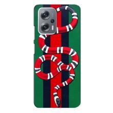 Чохли  GUCCI для Сяомі Редмі Нот 12 Про Плюс (AlphaPrint) (Gucci змія)