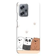 Чохли з зображенням різних тварин на Xiaomi Redmi Note 12 Pro Plus (Здивовані ведмедики)