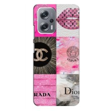 Чехол (Dior, Prada, YSL, Chanel) для Xiaomi Redmi Note 12 Pro Plus (Модница)