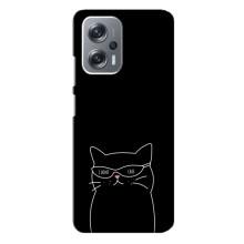 Чохол з малюнком кіт на Xiaomi Redmi Note 12 Pro Plus (Байдужий кіт)
