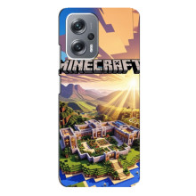 Чехол с картинками Майнкрафт для Редми Ноут 12 Про Плюс – Minecraft