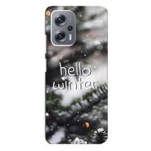 Новогодние, Праздничные Чехлы для Xiaomi Redmi Note 12 Pro Plus - 2024 год (Hello winter)