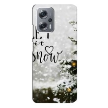 Новогодние, Праздничные Чехлы для Xiaomi Redmi Note 12 Pro Plus - 2024 год (Let it snow)