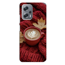 Чехол с уникальным дизайном «Осень с кофе» для Xiaomi Redmi Note 12 Pro Plus – Кофе на пледе