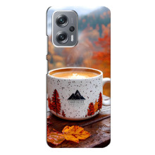 Чехол с уникальным дизайном «Осень с кофе» для Xiaomi Redmi Note 12 Pro Plus – Кофе на природе