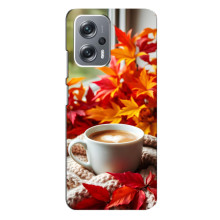 Чехол с уникальным дизайном «Осень с кофе» для Xiaomi Redmi Note 12 Pro Plus