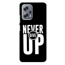 Силиконовый Чехол на Xiaomi Redmi Note 12 Pro Plus с картинкой Nike – Never Give UP