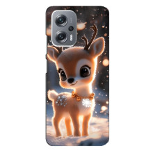 Яркий чехол для Xiaomi Redmi Note 12 Pro Plus с Зимними Оленятами – Оленёнок