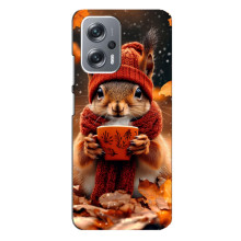 Друкований чохол 'Звірята з кавою' для Xiaomi Redmi Note 12 Pro Plus – Білка з кавою