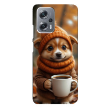 Друкований чохол 'Звірята з кавою' для Xiaomi Redmi Note 12 Pro Plus – Песик з кавою