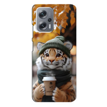 Друкований чохол 'Звірята з кавою' для Xiaomi Redmi Note 12 Pro Plus – Тигр з кавою