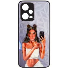 TPU+PC чохол Prisma Ladies для Xiaomi Redmi Note 12 Pro 5G – Bla111111ck in White