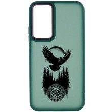 Накладка Oprint Скандинавия Black для Xiaomi Redmi Note 12 Pro 5G – Green