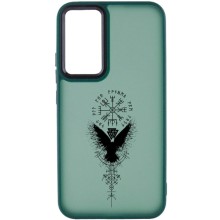 Накладка Oprint Скандинавия Black для Xiaomi Redmi Note 12 Pro 5G – Green