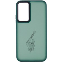 Накладка Oprint Скандинавия Black для Xiaomi Redmi Note 12 Pro 5G – Green