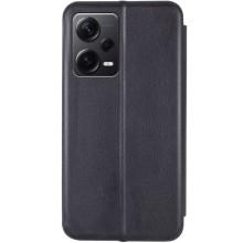 Кожаный чехол-книжка Classy для Xiaomi Poco X5 Pro 5G / Redmi Note 12 Pro 5G – Черный
