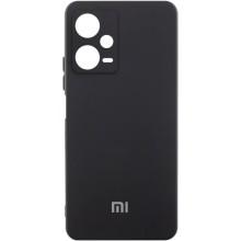 Чехол Silicone Cover Lakshmi Full Camera (AA) with logo для Xiaomi Redmi Note 12 Pro 5G – Черный