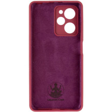 Чехол Silicone Cover Lakshmi Full Camera (AA) для Xiaomi Poco X5 Pro 5G – Бордовый