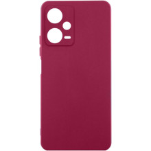 Чохол Silicone Cover Ummi Lakshmi Full Camera (AA) для Xiaomi Redmi Note 12 Pro 5G – Бордовий