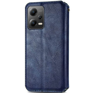 Шкіряний чохол-книжка GETMAN Cubic (PU) для Xiaomi Poco X5 Pro 5G / Redmi Note 12 Pro 5G – Синій