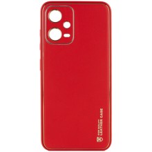 Кожаный чехол Xshield для Xiaomi Redmi Note 12 Pro 5G – Красный