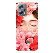 Чехлы (ART) Цветы на Xiaomi Redmi Note 12 Pro (5g) (VPrint) (Глаза в цветах)