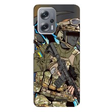 Чехлы с картинкой ЗСУ для Xiaomi Redmi Note 12 Pro (5g) (AlphaPrint) (Воин ВСУ)