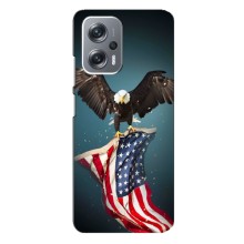 Чохол Прапор USA для Xiaomi Redmi Note 12 Pro (5g) (Орел і прапор)