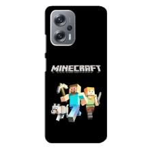 Чехол Майнкрафт на Xiaomi Redmi Note 12 Pro (5g) (AlphaPrint) Minecraft (герои Minecraft)