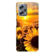 Чехол с Цветами для Xiaomi Redmi Note 12 Pro (5g) (поле подсолнухов)