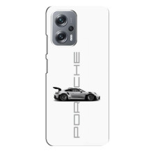 Чохол з авто Порше для Xiaomi Redmi Note 12 Pro (5g) – білий порше