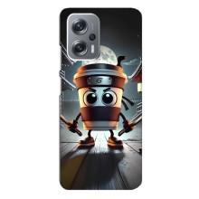 Чехол с мемом Тралалело тралала на Xiaomi Redmi Note 12 Pro (5g) (Капучино асасино)