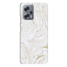 Мраморный чехол на Xiaomi Redmi Note 12 Pro (5g) (VPrint) (Белый мрамор)