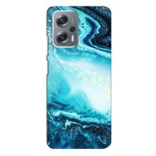 Мраморный чехол на Xiaomi Redmi Note 12 Pro (5g) (VPrint) (Голубой мрамор)