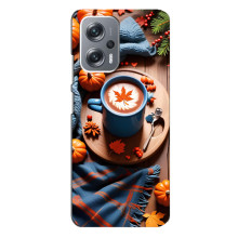 Чехол с уникальным дизайном «Осень с кофе» для Xiaomi Redmi Note 12 Pro (5g) – Кофе и тыквы