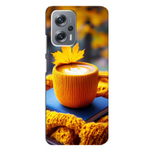 Чехол с уникальным дизайном «Осень с кофе» для Xiaomi Redmi Note 12 Pro (5g) – Кофе с жёлтым